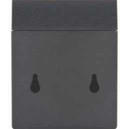 Luceco Aries Outdoor LED Solar Wall Light With PIR Sensor Slate Grey 600lm