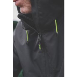 Apache White Rock Waterproof Jacket Black Large Size 23.62" Chest