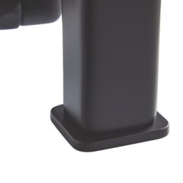 Highlife Bathrooms Fife Matt Black 127mm Deck Mounted Dual Control Manual Shower Mixer Tap