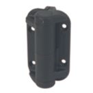 GateMate Black Straight Self-Closing Hinge with Legs 108mm x 4" x 100mm 2 Pack