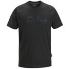 Snickers 2590 Logo Short Sleeve T-Shirt Black Medium 39" Chest