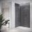 Mira Platinum Gravity-Pumped Rear-Fed Black/Chrome Thermostatic Wireless Dual Outlet Digital Mixer Shower