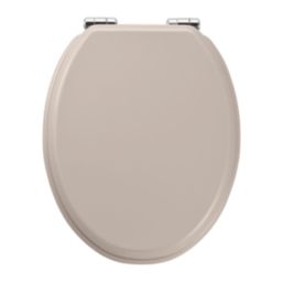 Pilica Soft-Close Toilet Seat Moulded Wood Taupe