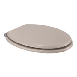 Pilica Soft-Close Toilet Seat Moulded Wood Taupe