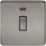 Knightsbridge  20A 1-Gang DP Control Switch Black Nickel with LED