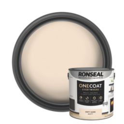 Ronseal 2.5Ltr Soft Sand Matt Emulsion Multi Surface Paint