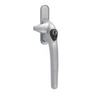 Smith & Locke  Right-Handed Cockspur Window Handle Satin Chrome