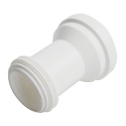 Flomasta  Rigid Straight Pan Connector White 147mm