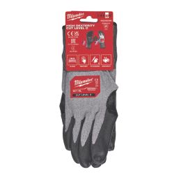 Milwaukee Hidex Cut Level C Gloves Grey Large