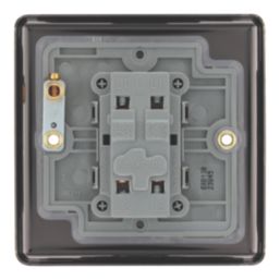 LAP  20A 16AX 1-Gang Intermediate Switch Antique Brass with Black Inserts