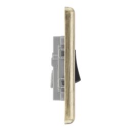 LAP  20A 16AX 1-Gang Intermediate Switch Antique Brass with Black Inserts