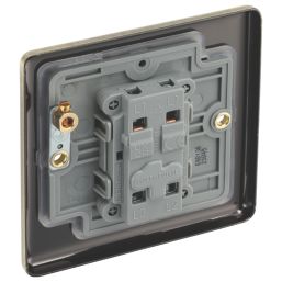 LAP  20A 16AX 1-Gang Intermediate Switch Antique Brass with Black Inserts