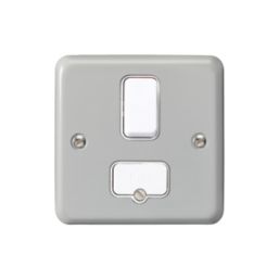 MK Contoura 13A Switched Fused Spur  Grey with Colour-Matched Inserts
