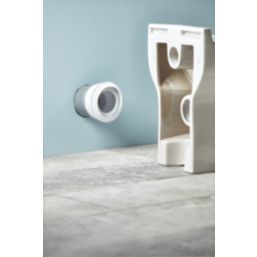 McAlpine  Rigid Straight WC Pan Connector White 130mm