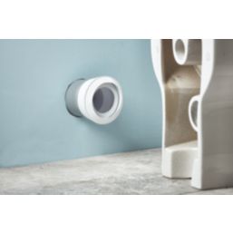 McAlpine  Rigid Straight WC Pan Connector White 130mm