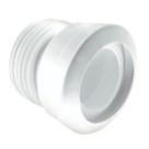 McAlpine  Rigid Straight WC Pan Connector White 130mm