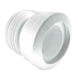 McAlpine  Rigid Straight WC Pan Connector White 130mm