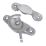 Fitch Fastener Satin Chrome 65mm x 35mm