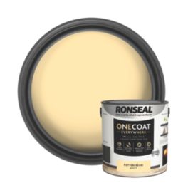 Ronseal 2.5Ltr Buttercream Matt Emulsion Multi Surface Paint