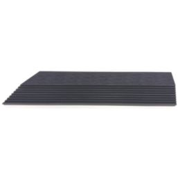 Apollo Black Composite Left Corner Interlocking Decking Edging 24mm x 0.38m x 0.075m