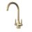 ETAL Astrid Dual Lever Kitchen Mixer Brushed Brass