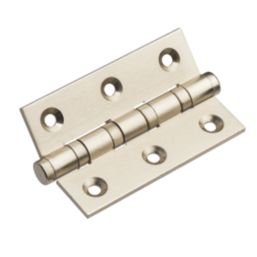 Smith & Locke Satin Nickel  Ball Bearing Hinges 76mm x 50.8mm 2 Pack