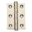 Smith & Locke Satin Nickel  Ball Bearing Hinges 76mm x 50.8mm 2 Pack