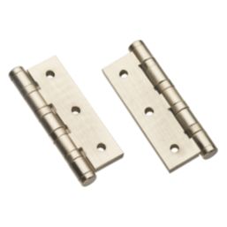 Smith & Locke Satin Nickel  Ball Bearing Hinges 76mm x 50.8mm 2 Pack