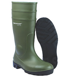 Dunlop Protomastor   Safety Wellies Green Size 10