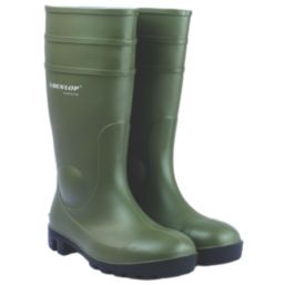 Dunlop Protomastor   Safety Wellies Green Size 10