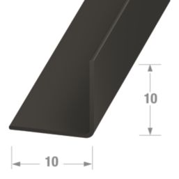 Essentials Black Corner Profile 1m x 10mm x 10mm