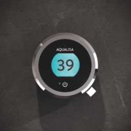 Aqualisa Optic Q HP/Combi Rear-Fed Chrome Thermostatic Dual Outlet Smart Shower with Adjustable Head & Bath Overflow Filler