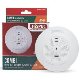 Hispec HSSA/HCO/FF10  Mains Interlinked Fast Fix Interlinked Multi Sensor Heat & Carbon Monoxide Alarm