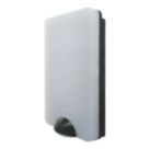 Brackenheath iSpot Frameless Outdoor Slimline LED Bulkhead Light With PIR & Photocell Sensor Black 9W 1150lm