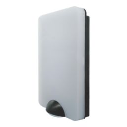 Brackenheath iSpot Frameless Outdoor Slimline LED Bulkhead Light With PIR & Photocell Sensor Black 9W 1150lm