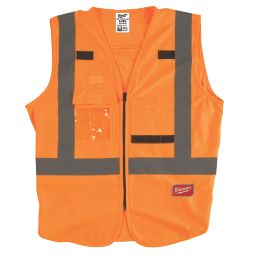Milwaukee  Hi-Vis Vest Orange 2X Large / 3X Large 46" Chest
