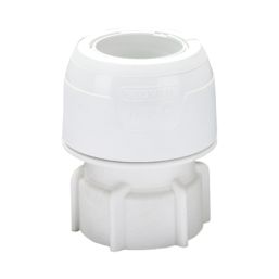 Hep2O  Plastic Push-Fit Straight Keyless Tap Connector 22mm x 3/4"