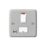 MK Contoura 13A Switched Fused Spur & Flex Outlet with Neon Grey with White Inserts