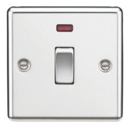 Knightsbridge  20A 1-Gang DP Control Switch Polished Chrome with LED