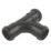FloPlast Push-Fit Equal Tee Black  32mm