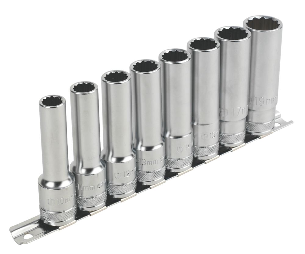 Milwaukee SHOCKWAVE 1/2 Drive Impact Deep Socket Set 10 Pieces