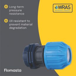 Flomasta  MDPE Copper Adaptor 25mm x 22mm