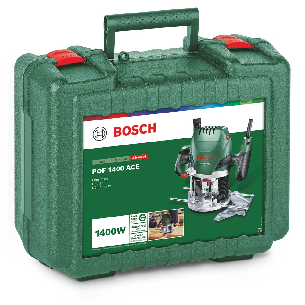 Bosch Home and Garden Défonceuse – POF 1400 ACE – 1400W