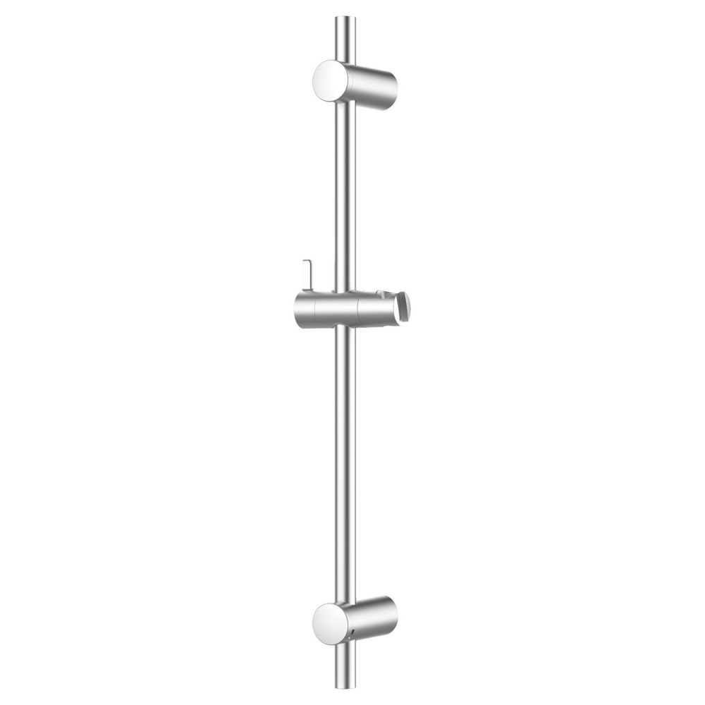 Swirl Bonda Adjustable Shower Riser Rail Chrome 654mm - Screwfix