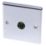 LAP  1-Gang Female Coaxial TV Socket Polished Chrome