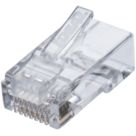 Ideal RJ45 8P/8C Feed-Thru Modular Plugs 25 Pack