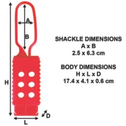Master Lock  64mm Circuit Breaker Lockout Hasp