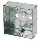 Appleby  1-Gang Galvanised Steel  Back Box 25mm