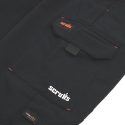 Scruffs Tech Hybrid Stretch Cargo Joggers Black Medium 32" W 29" L