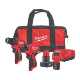 Milwaukee M12BLPP2B-422B 12V 2 x 2.0 / 4.0Ah Li-Ion RedLithium Brushless Cordless Twin Pack